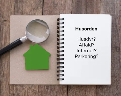 Husorden i vores lejemål